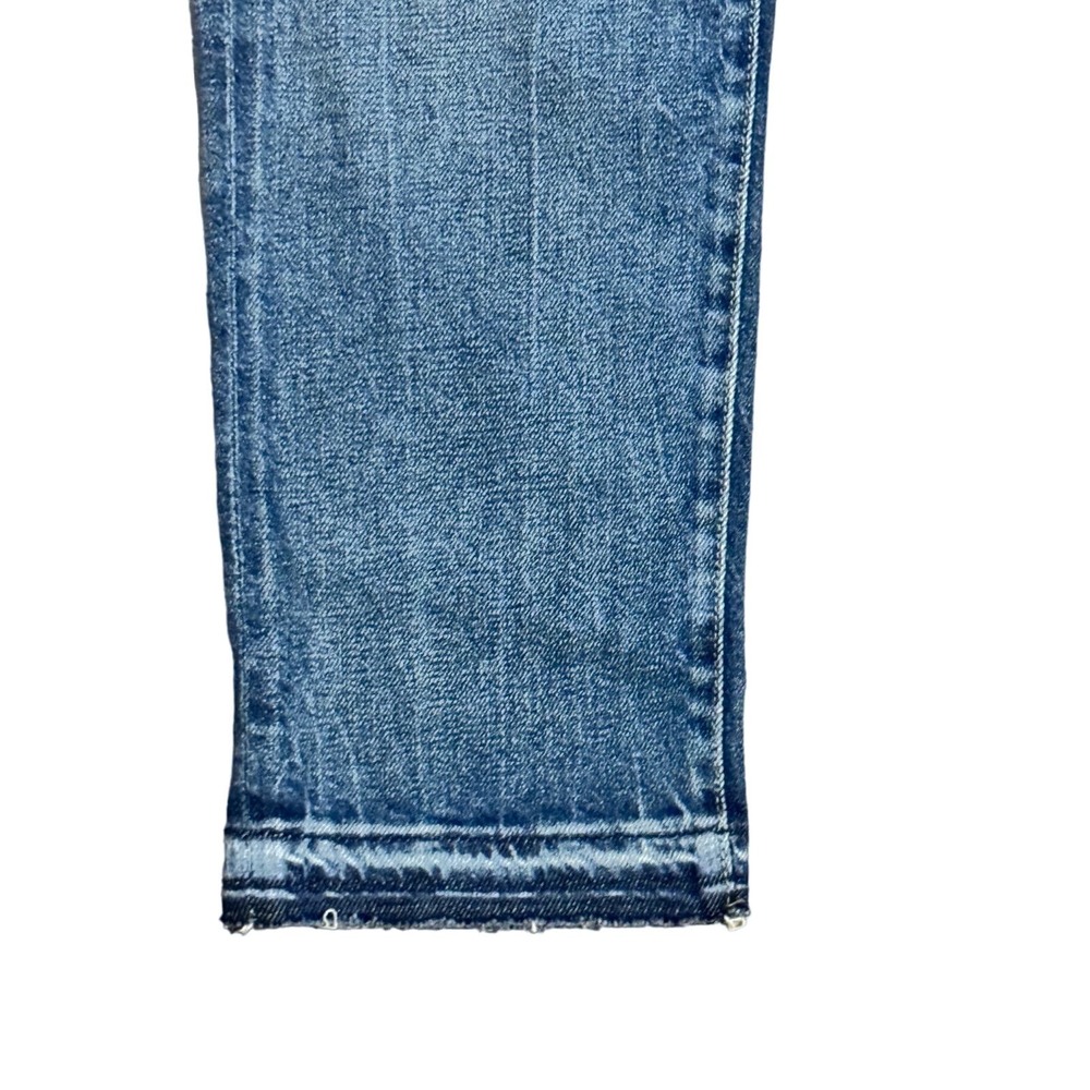 NWT Parker Smith Stretch High Rise Cropped Straight Jeans Blue Women's Size 28 - Picture 5 of 8
